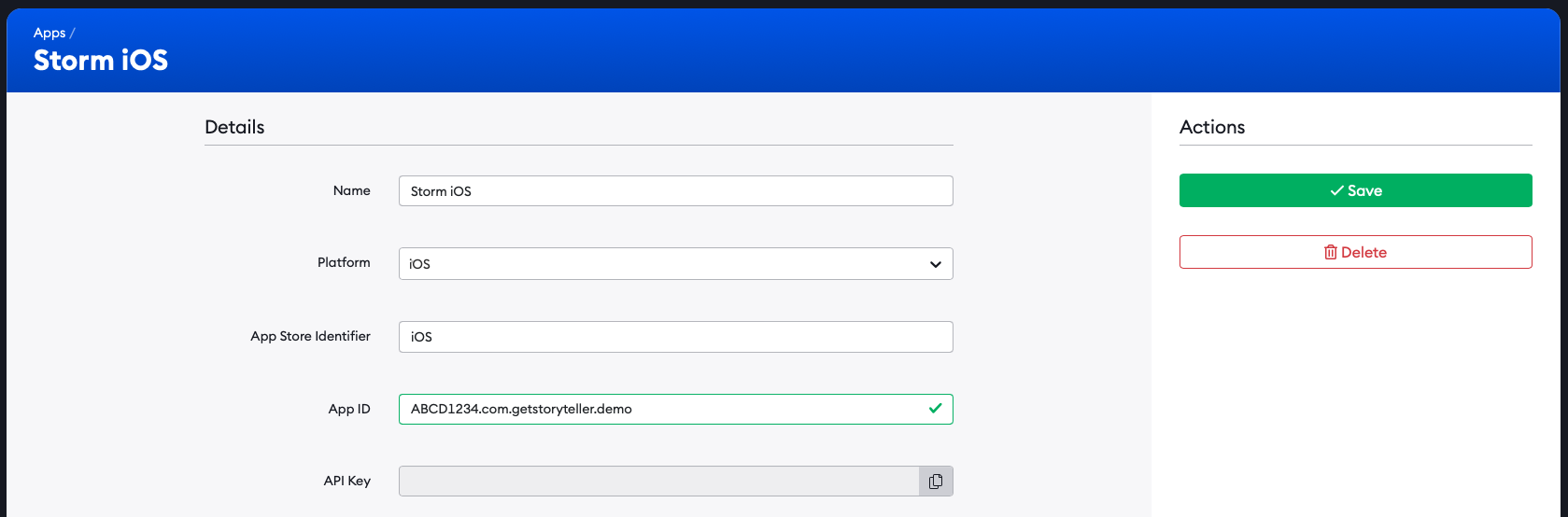 Fill out App ID with Bundle Identifier