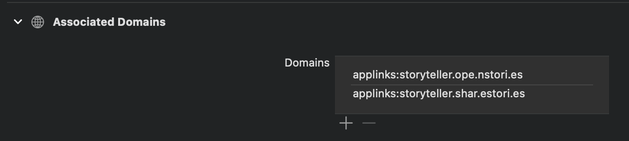 Adding associated domain